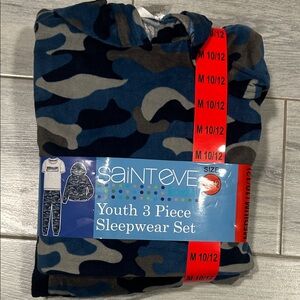 Sainteve Kids Camouflage Pajama Set - Blue and Gray